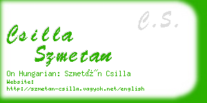 csilla szmetan business card